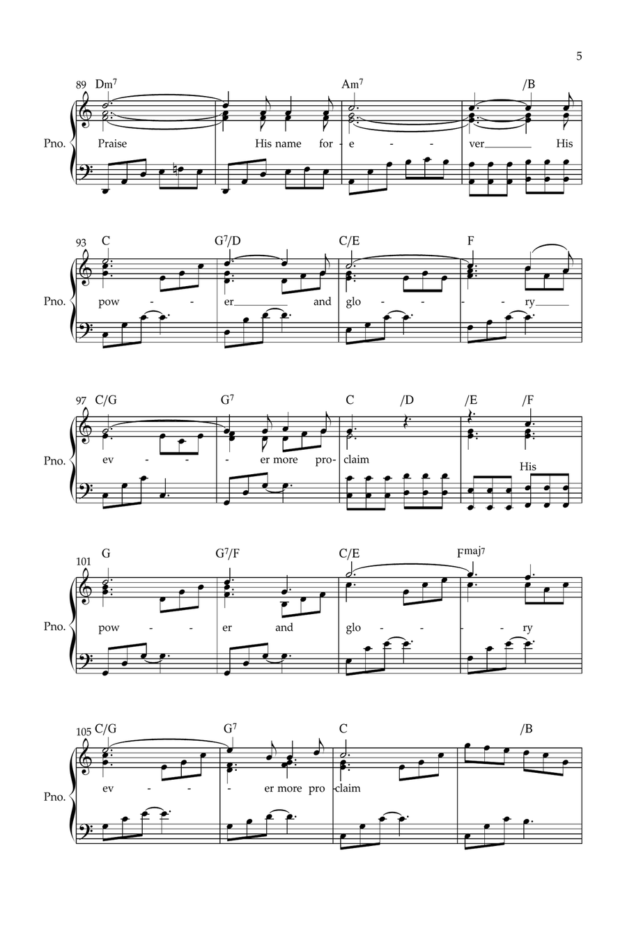 O Holy Night (Cantique de Noël) Piano, Vocal, Guitar scores gallery preview page 5