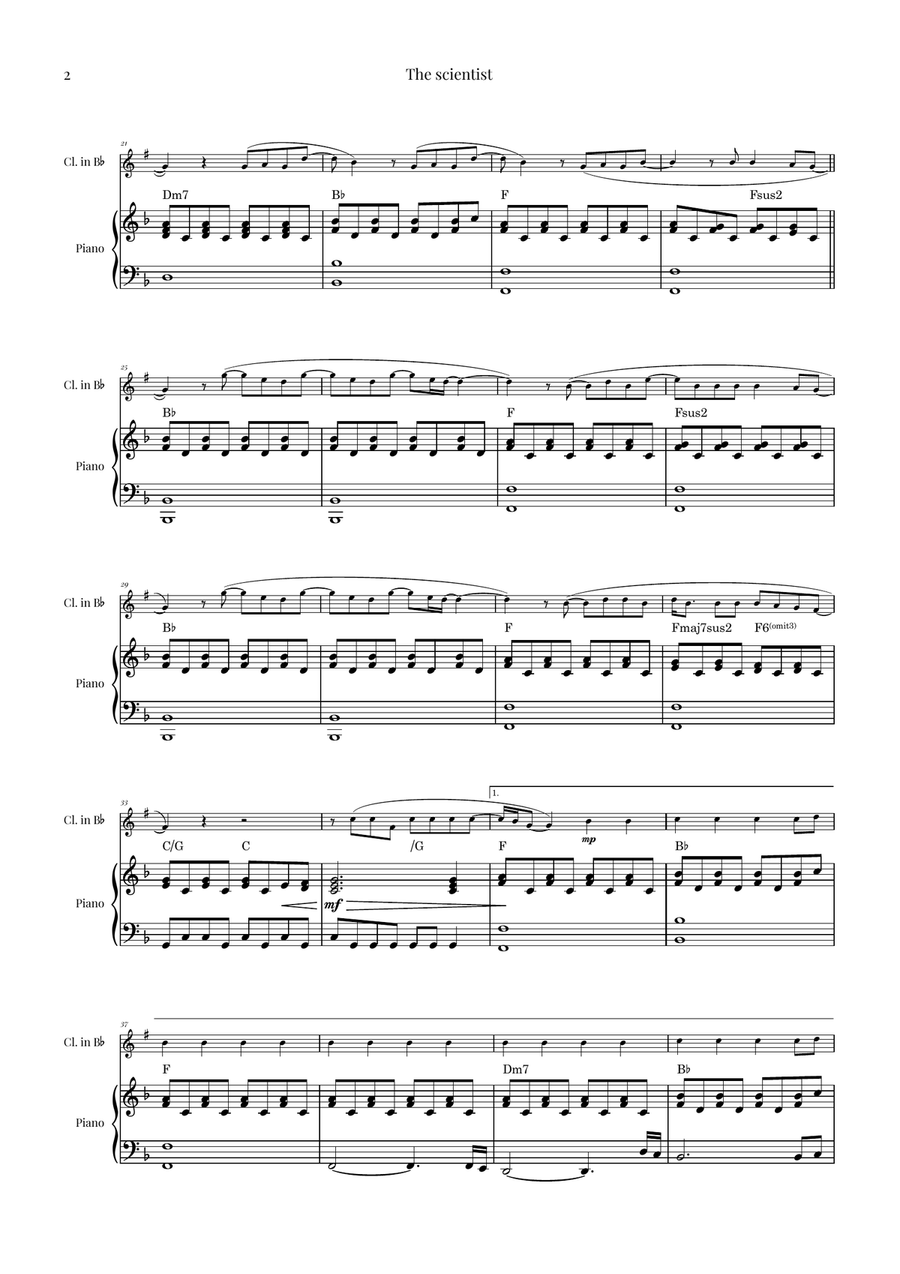 The Scientist B-Flat Clarinet scores gallery preview page 2