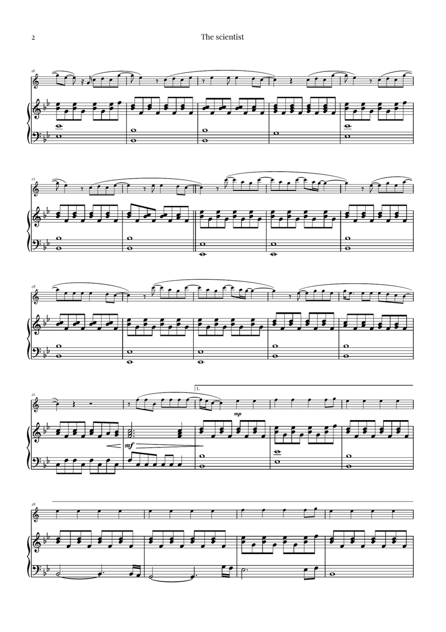 The Scientist Soprano Saxophone scores gallery preview page 2