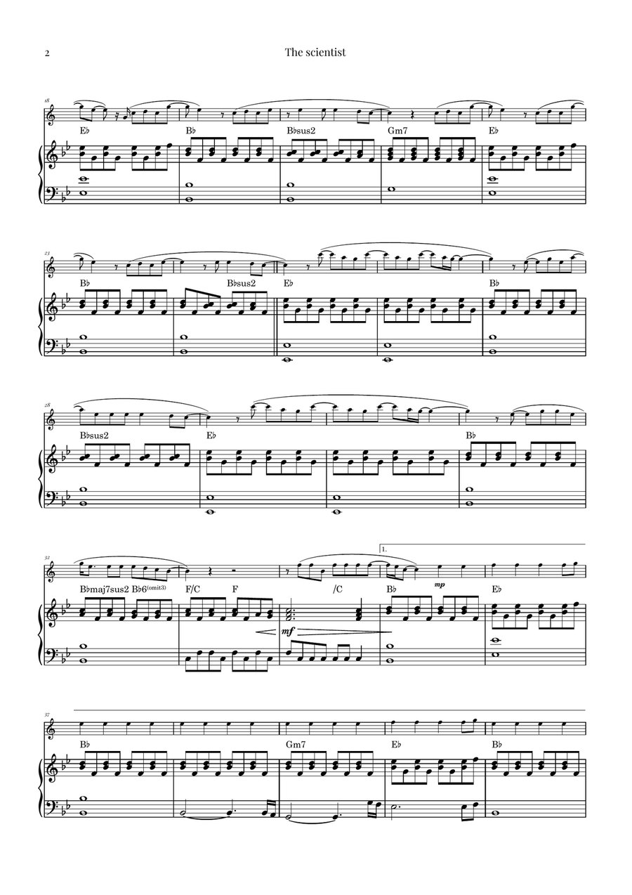 The Scientist Tenor Saxophone scores gallery preview page 2