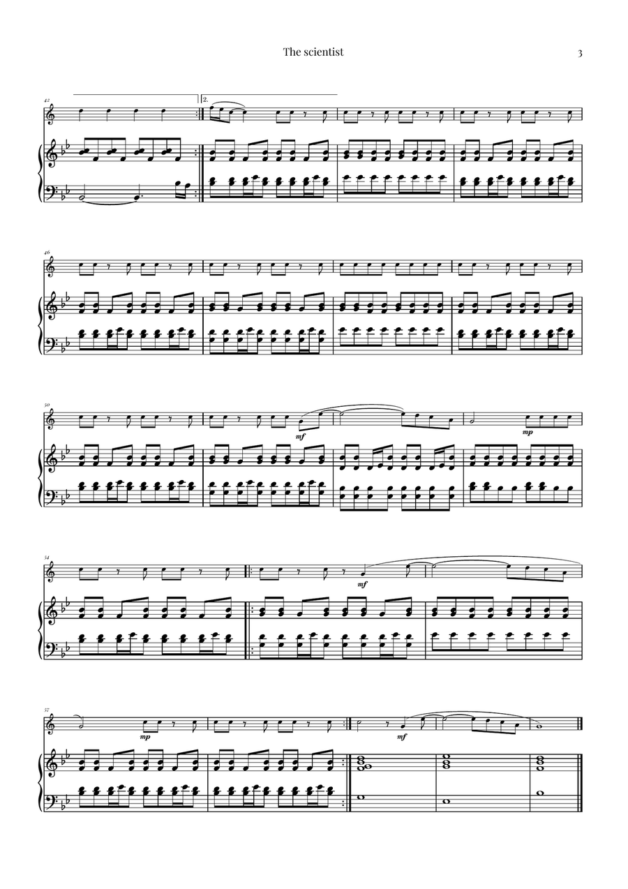 The Scientist Tenor Saxophone scores gallery preview page 3