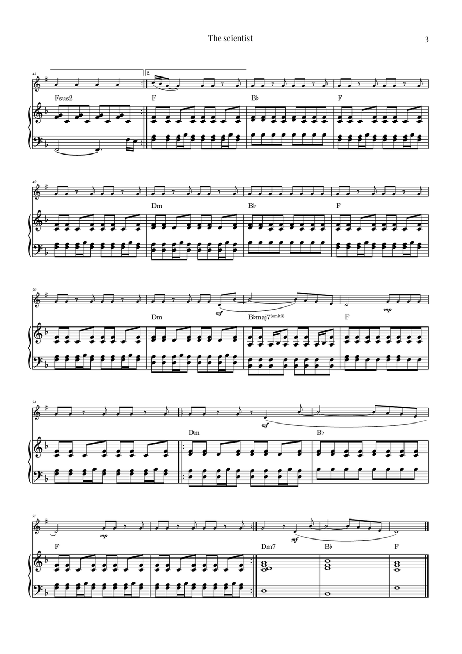 The Scientist B-Flat Trumpet scores gallery preview page 3