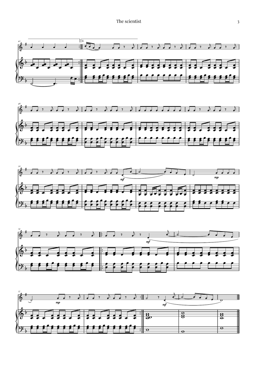 The Scientist B-Flat Trumpet scores gallery preview page 3