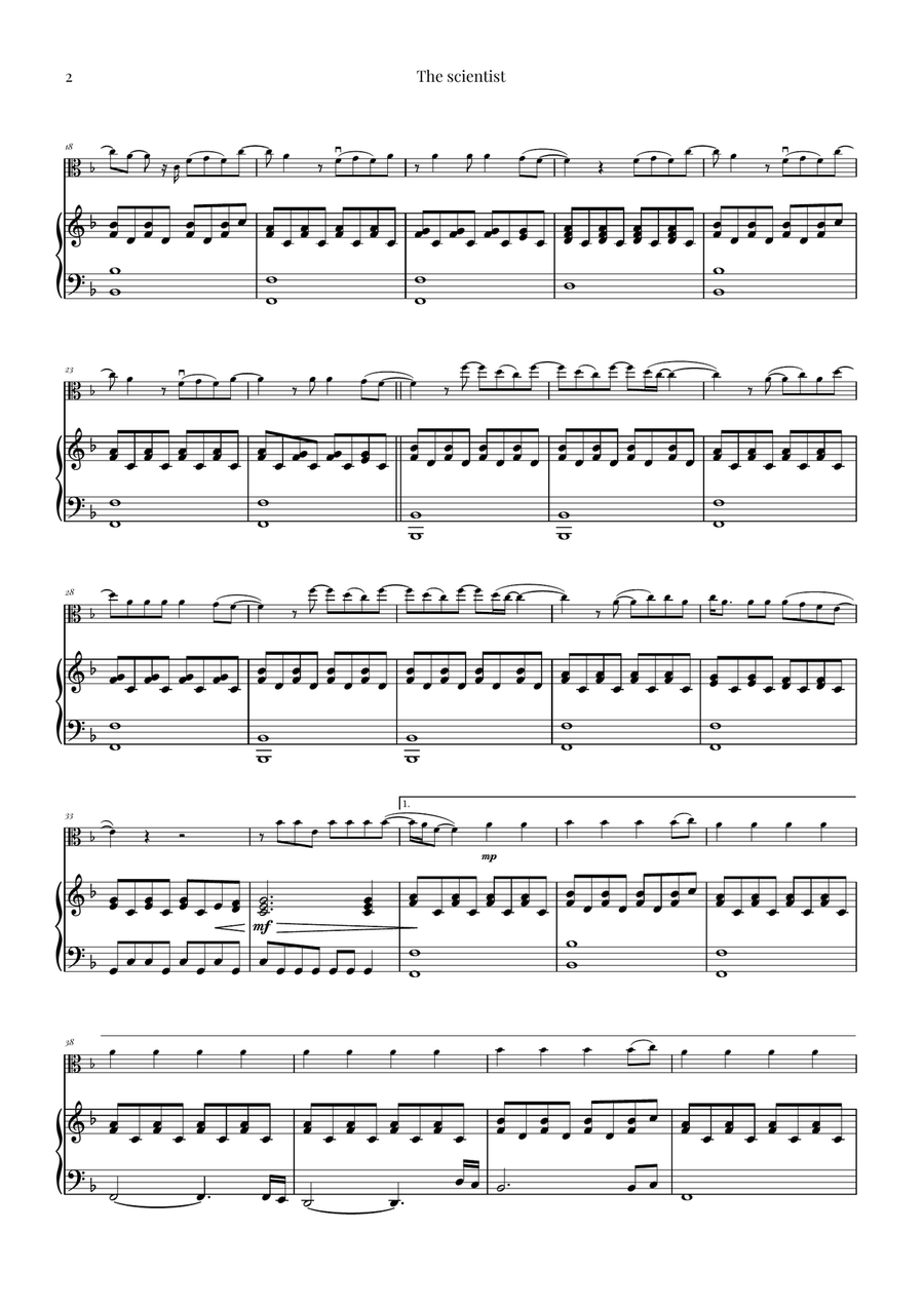 The Scientist Viola scores gallery preview page 2