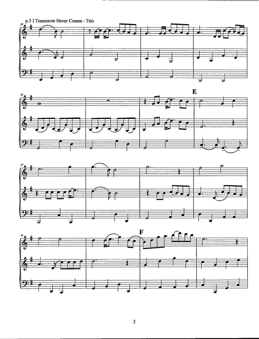If Tomorrow Never Comes If Tomorrow Never Comes String Trio scores gallery preview page 4