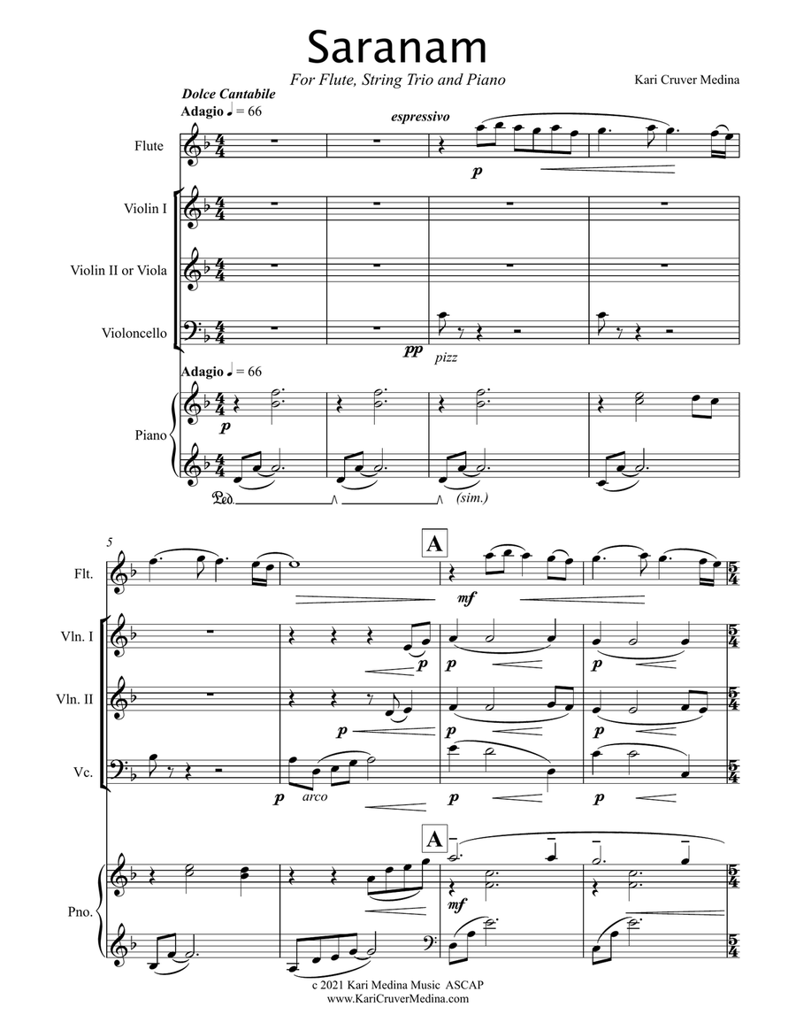 Saranam Chamber Music scores gallery preview page 3