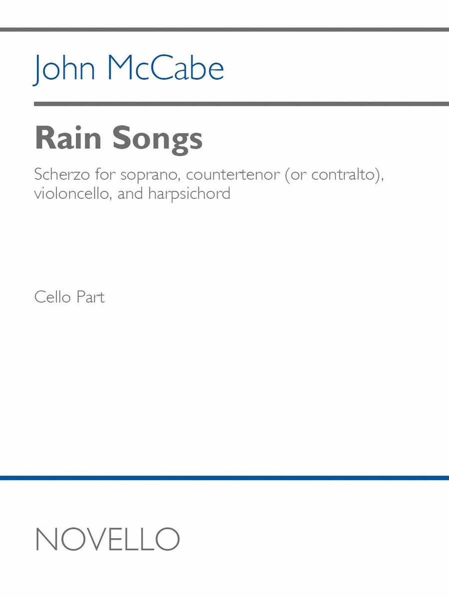 Rain Songs Rain Songs Cello scores gallery preview page 1