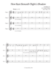 Now Rest Beneath Night's Shadow (Hymn Tune: INNSBRUCK) for Flute Quartet