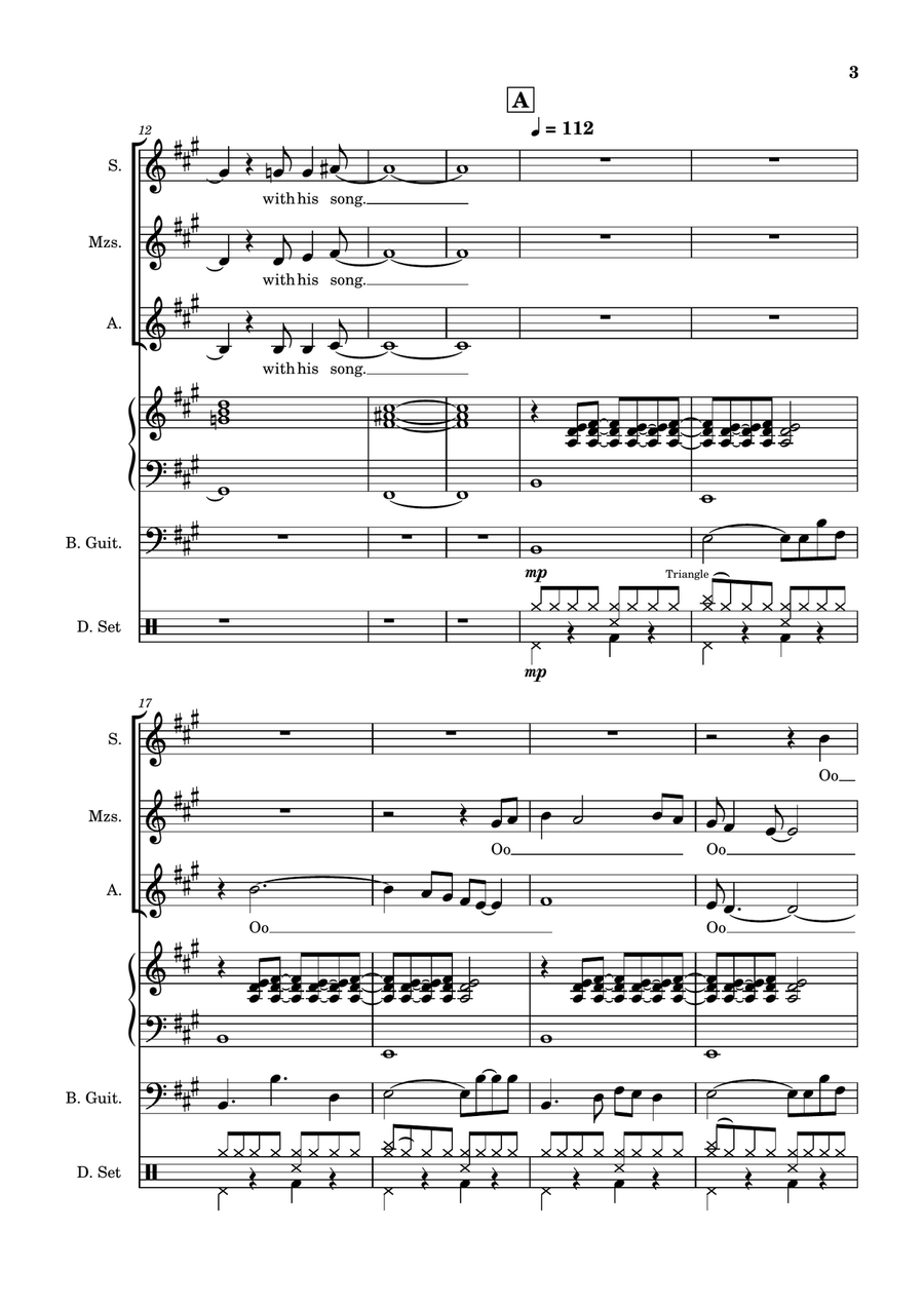 Killing Me Softly With His Song SSA scores gallery preview page 3