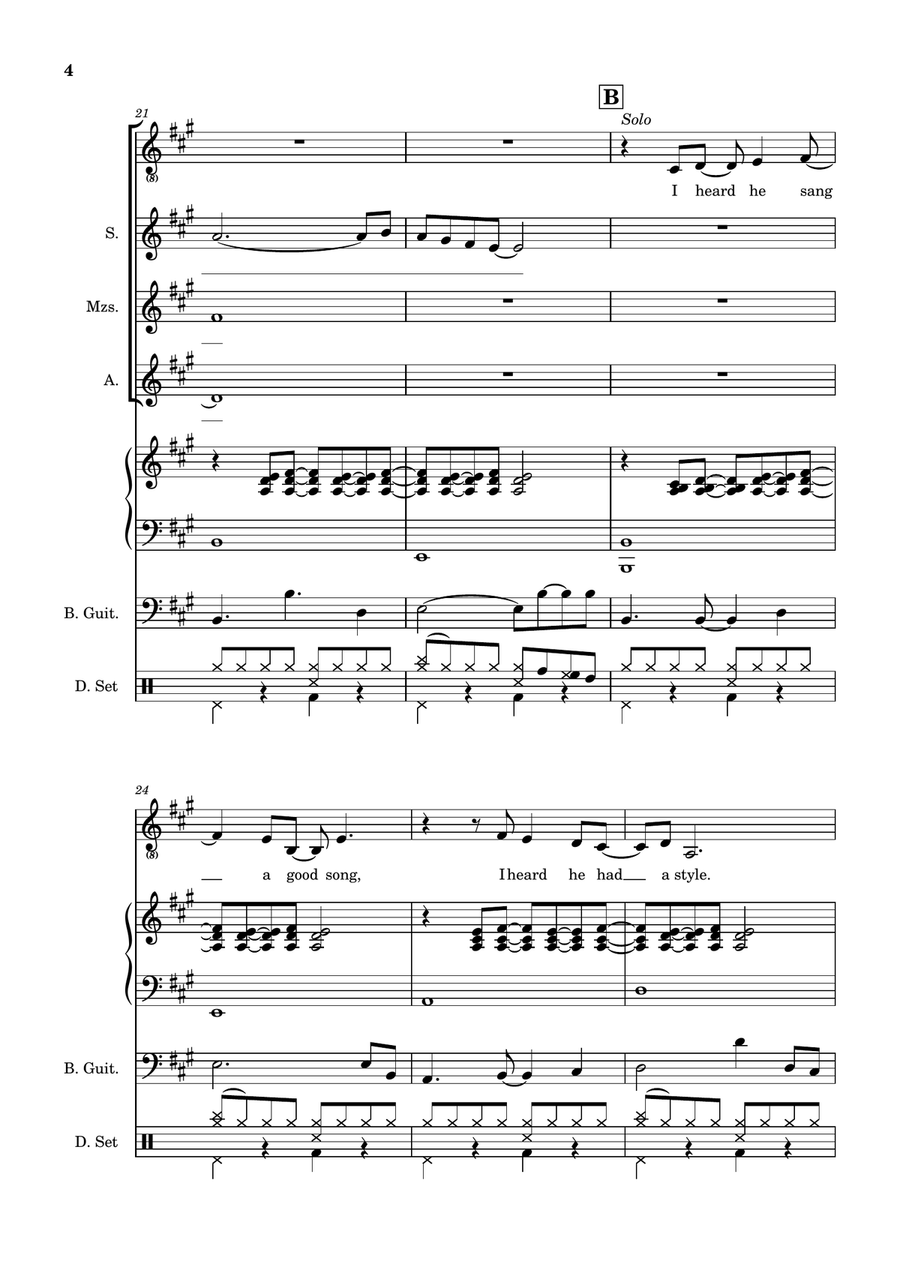 Killing Me Softly With His Song SSA scores gallery preview page 4