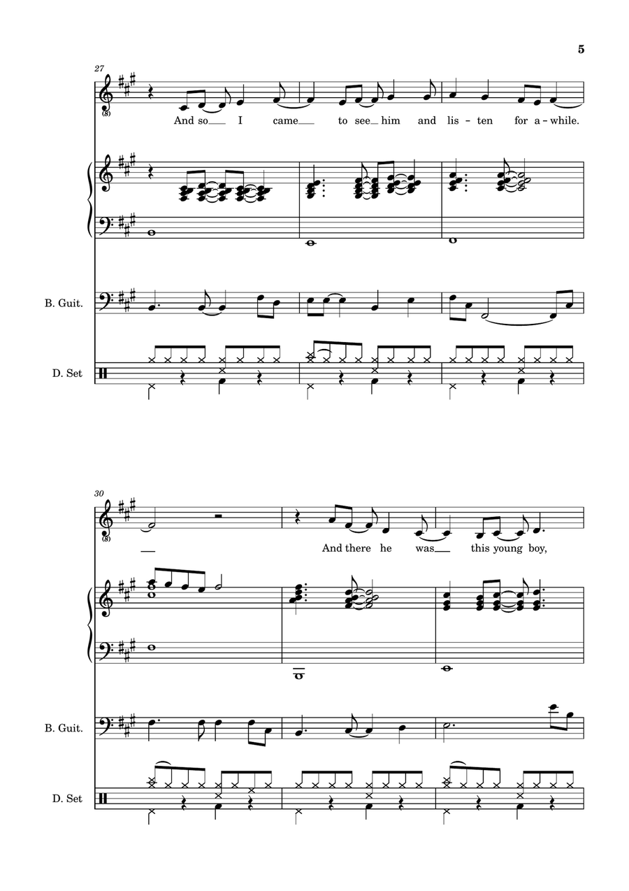 Killing Me Softly With His Song SSA scores gallery preview page 5