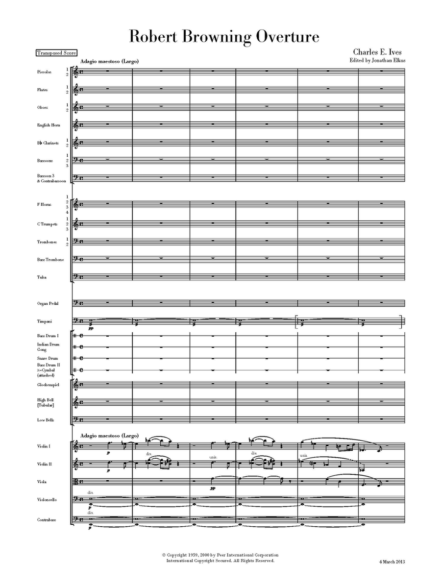 Robert Browning Overture Orchestra scores gallery preview page 2