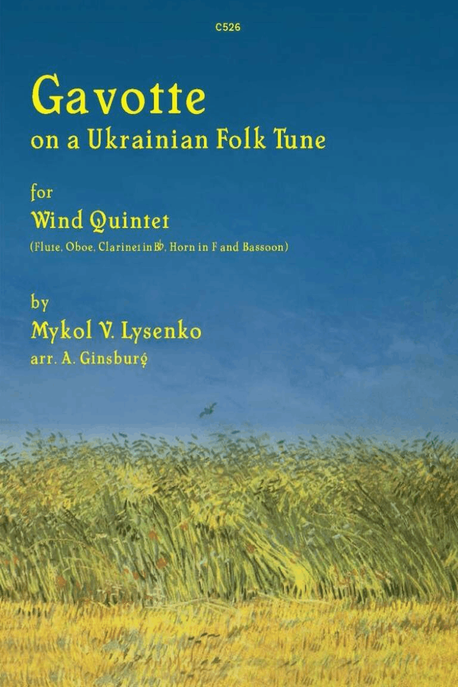 Gavotte on a Ukranian Folk Tune Woodwind Quintet scores gallery preview page 1
