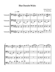 The Blue Danube - J. Strauss for Cello quartet. Score and parts included.