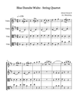 The Blue Danube - J. Strauss for string quartet (violin and viola). Score and parts included.