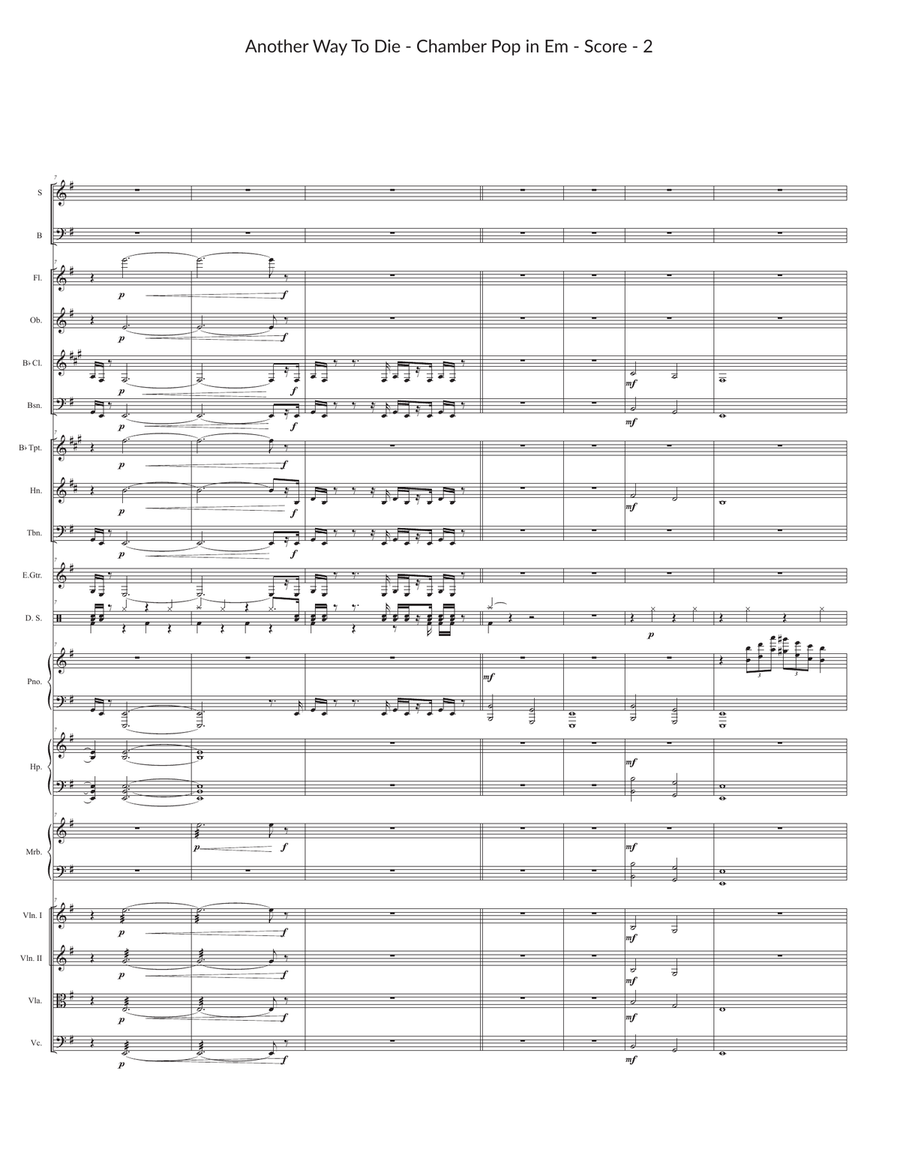 Another Way To Die Large Ensemble scores gallery preview page 2