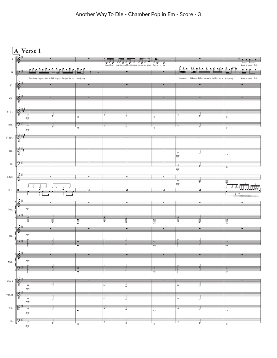 Another Way To Die Large Ensemble scores gallery preview page 3