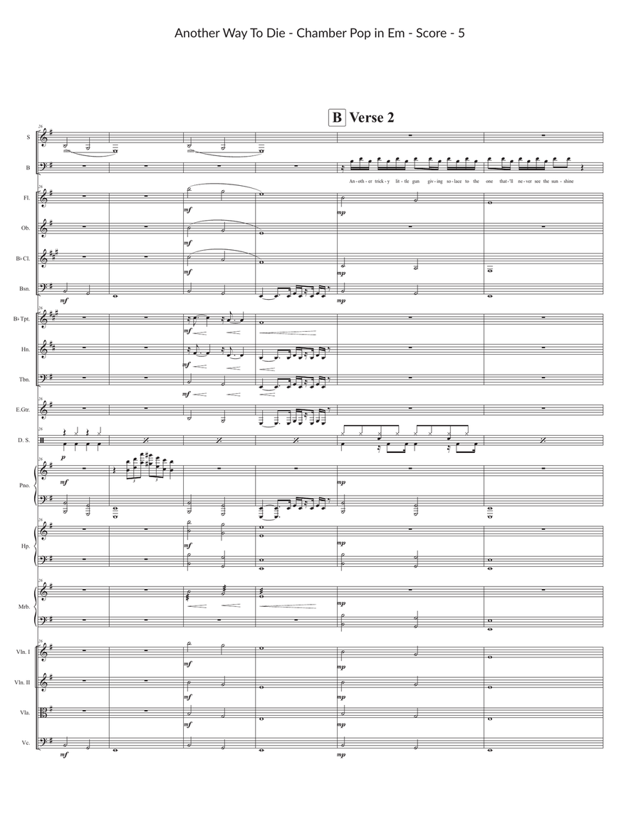 Another Way To Die Large Ensemble scores gallery preview page 5