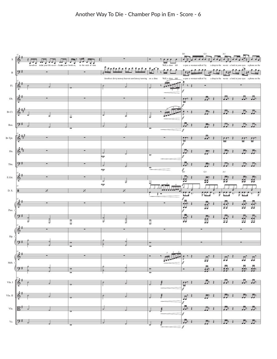 Another Way To Die Large Ensemble scores gallery preview page 6