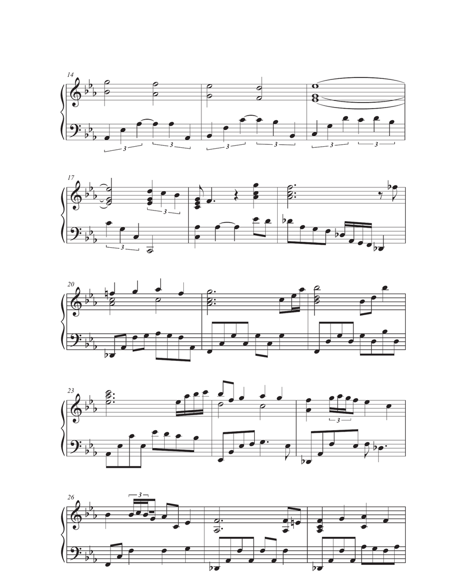 What a Friend We Have in Jesus Piano Solo scores gallery preview page 3