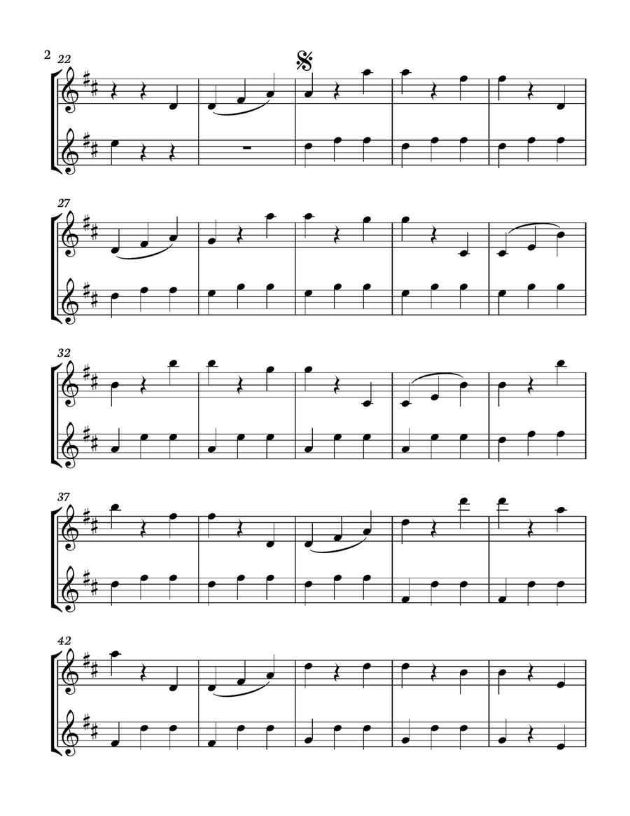 The Blue Danube - Strauss for clarinet duo. Score and parts included. Clarinet Duet scores gallery preview page 2
