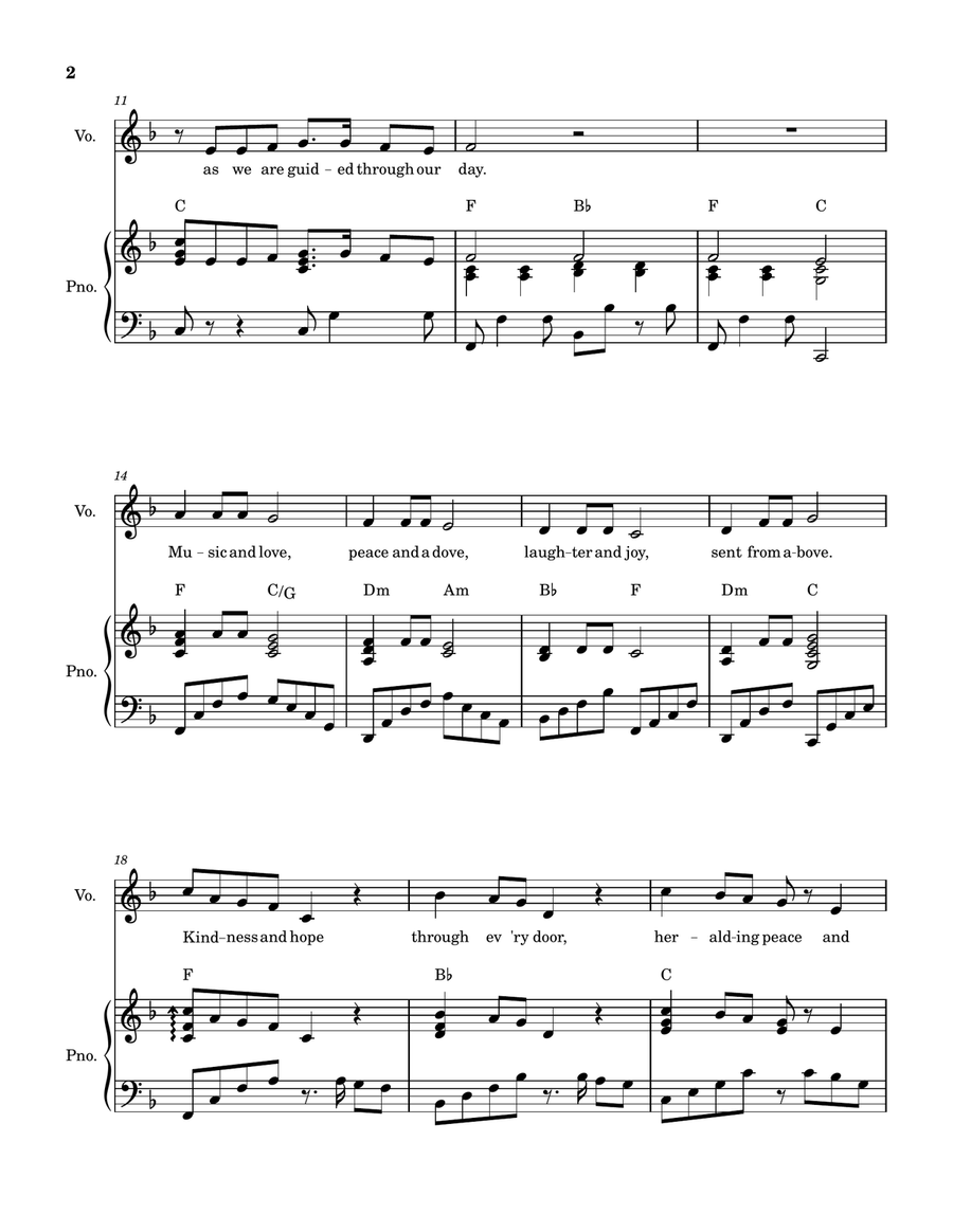 Where There is Music There is Love Voice scores gallery preview page 3