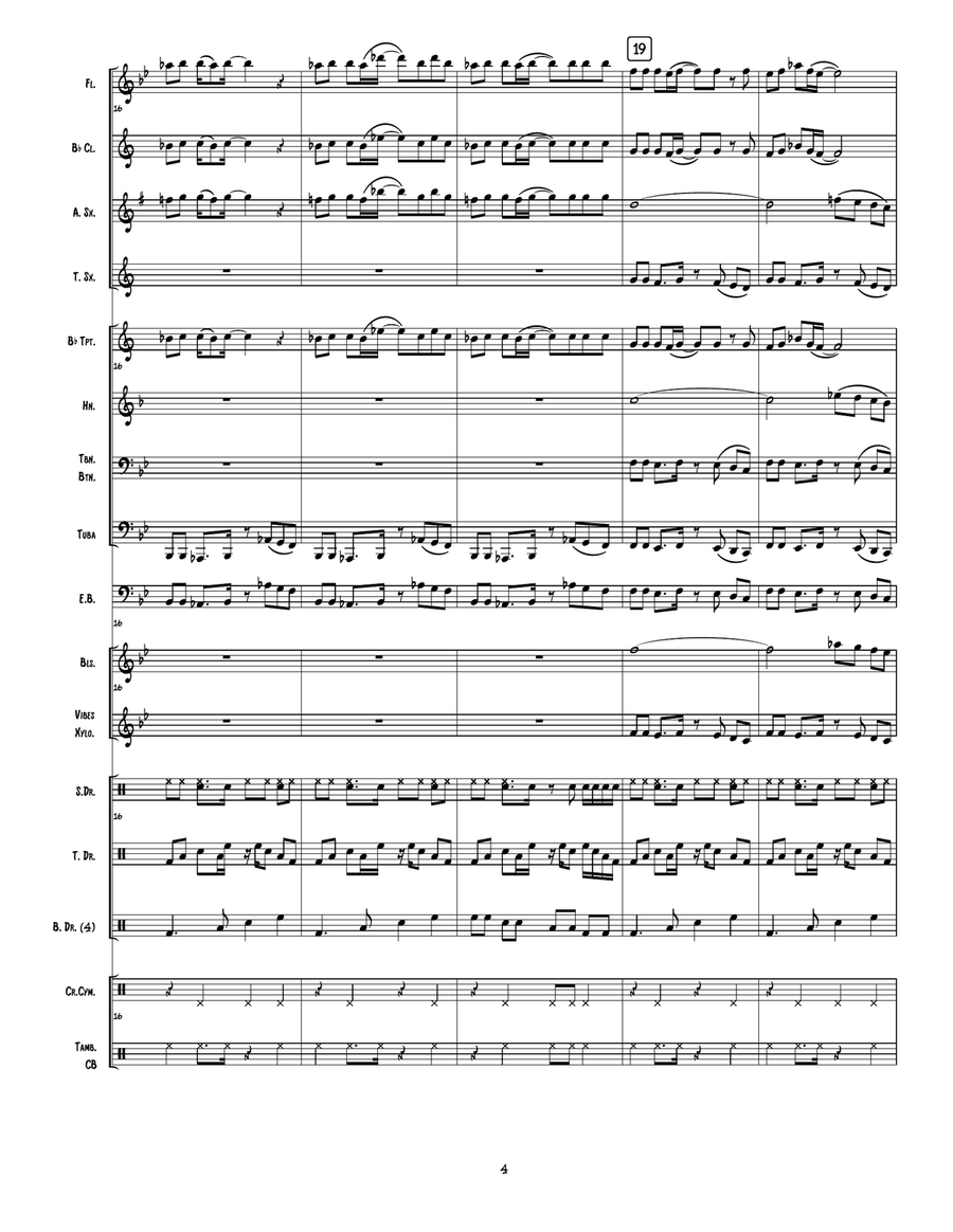 Welcome To The Jungle Welcome To The Jungle Marching Band scores gallery preview page 5