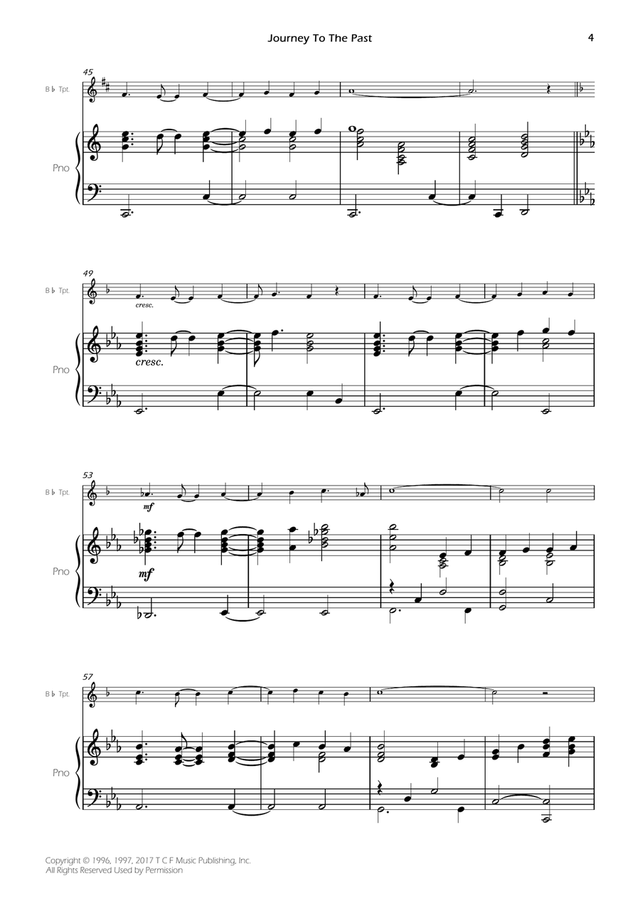 Journey To The Past Journey To The Past B-Flat Trumpet scores gallery preview page 5