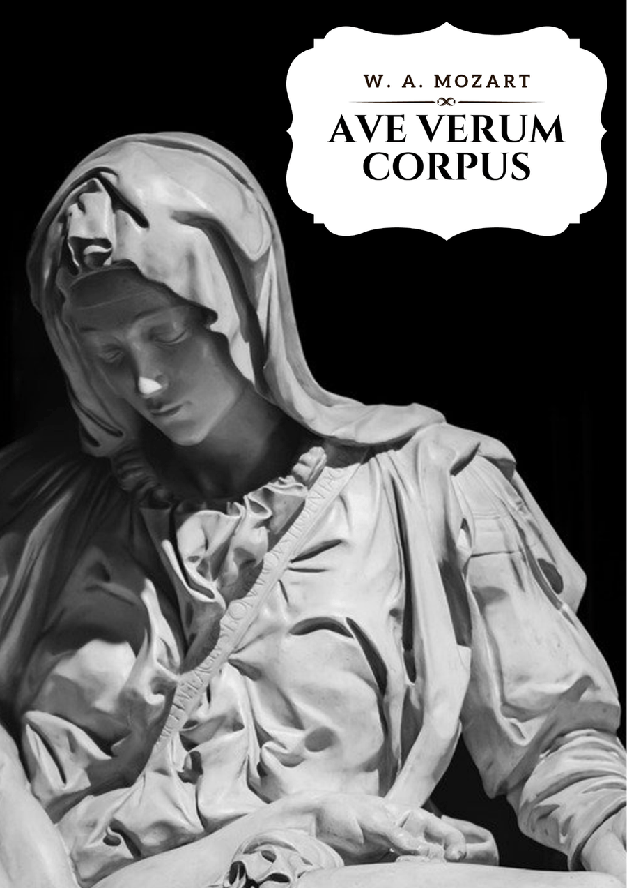 Ave Verum Corpus (with chords) 4-Part scores gallery preview page 4
