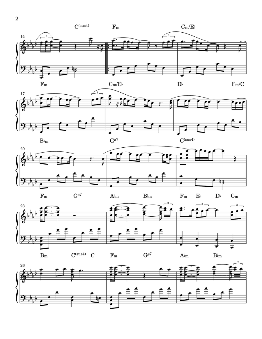 Je T'aime Je T'aime Piano Solo scores gallery preview page 2