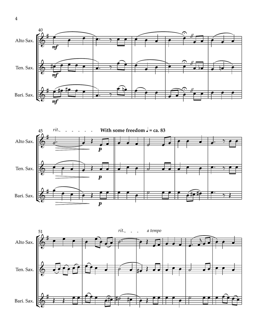 TRUST AND OBEY - Saxophone Trio (ATB) Woodwind Trio scores gallery preview page 4