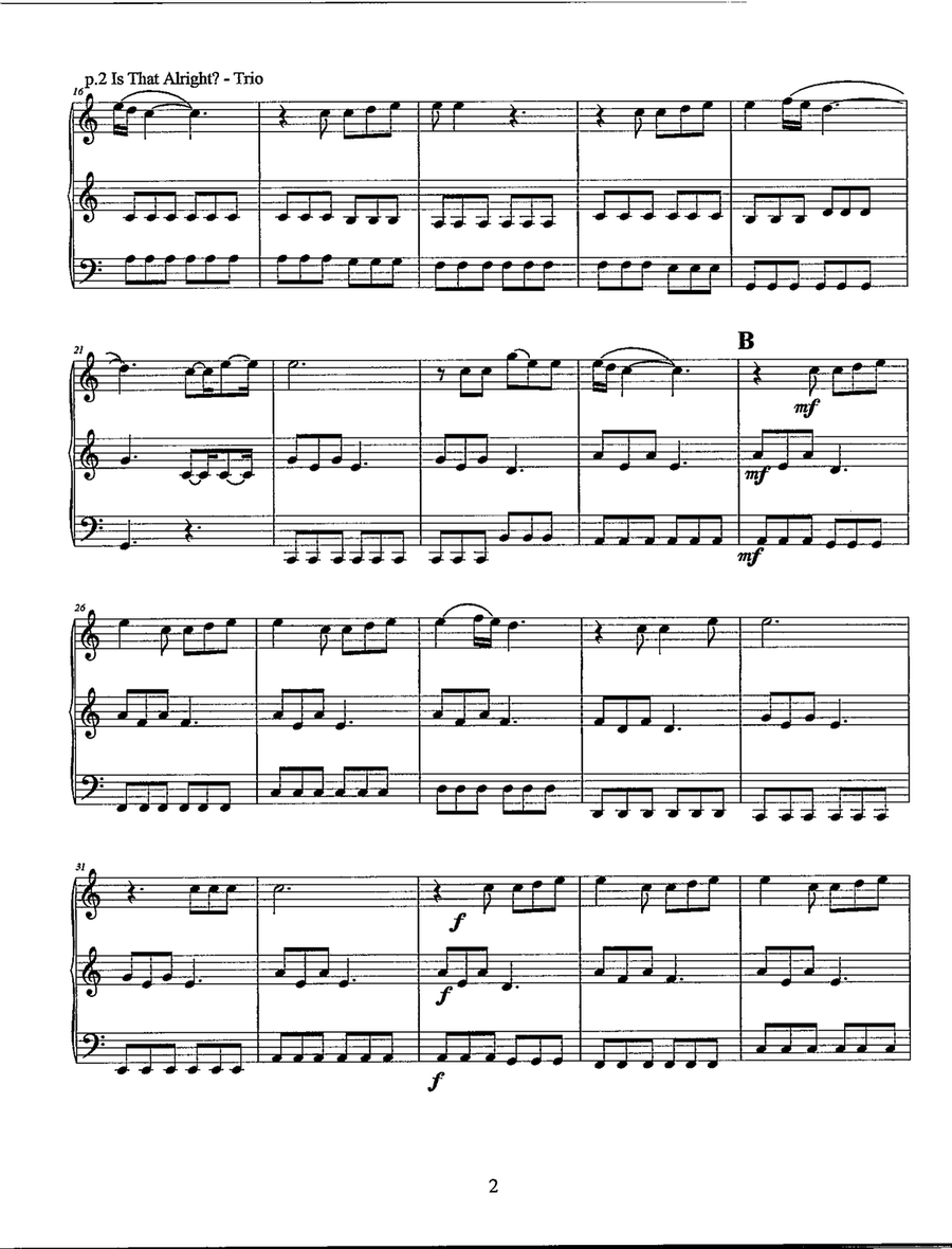 Is That Alright? Is That Alright? String Trio scores gallery preview page 3