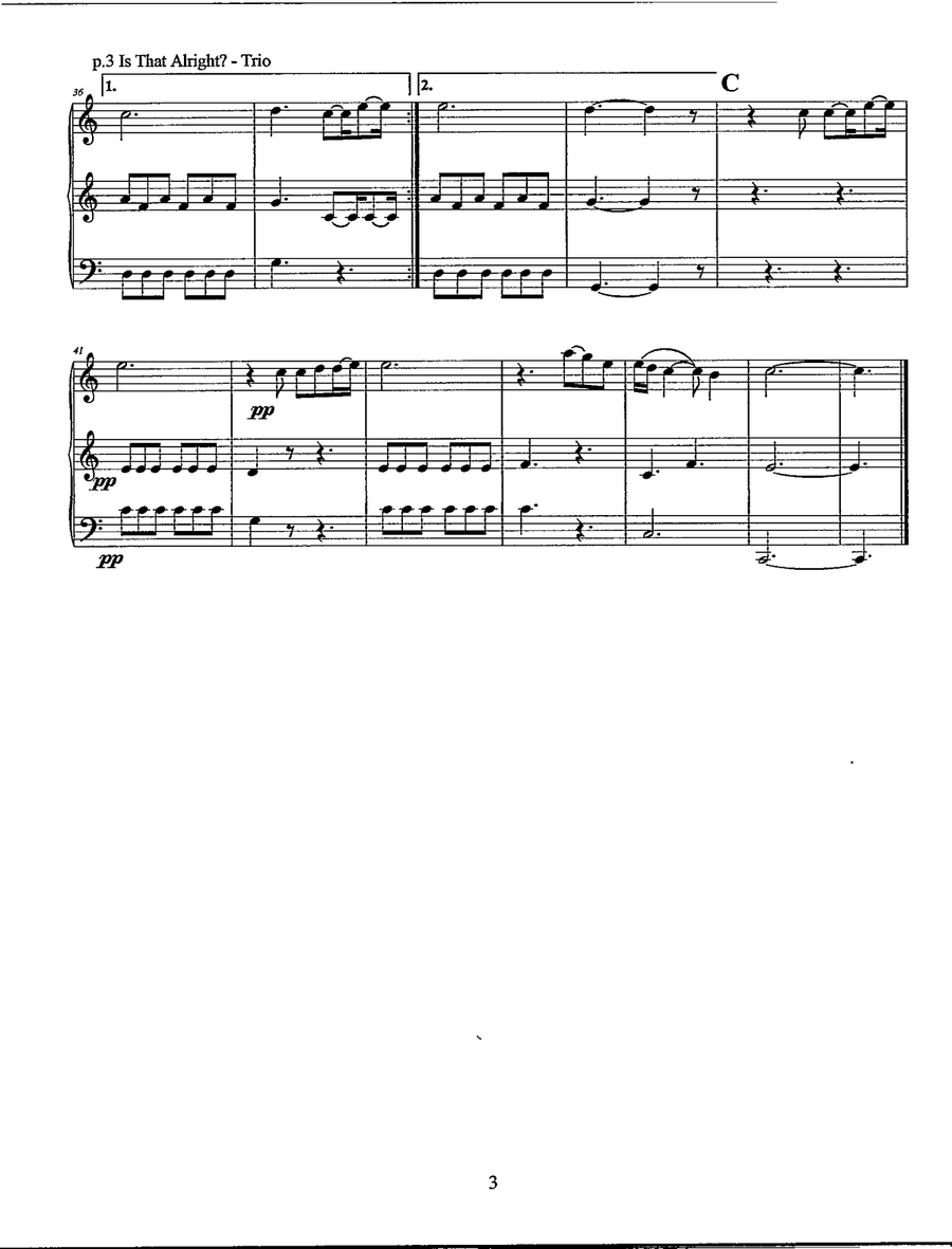 Is That Alright? Is That Alright? String Trio scores gallery preview page 4
