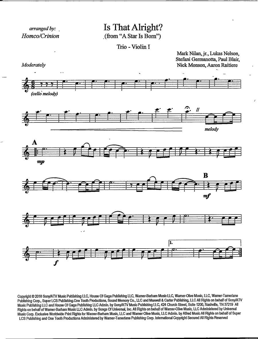 Is That Alright? Is That Alright? String Trio scores gallery preview page 5