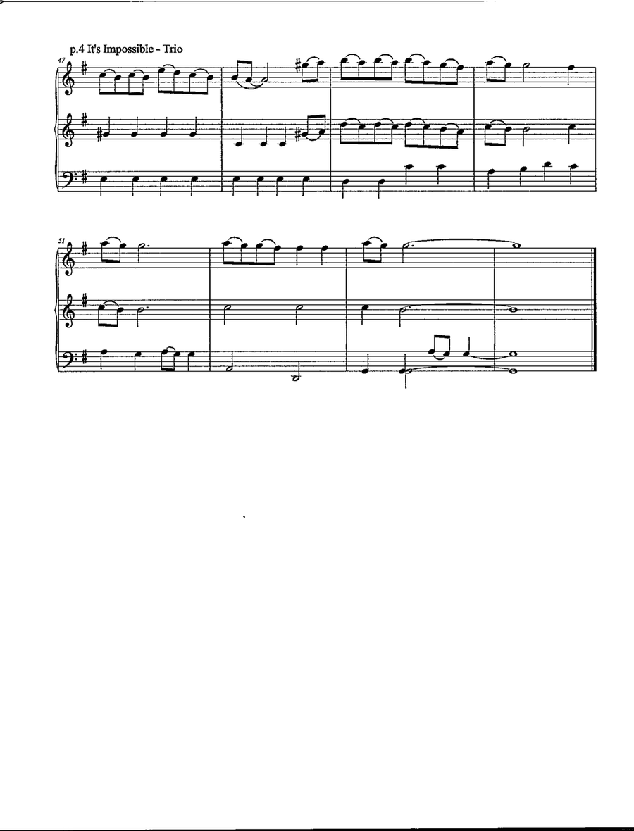 It's Impossible (Somos Novios) String Trio scores gallery preview page 5