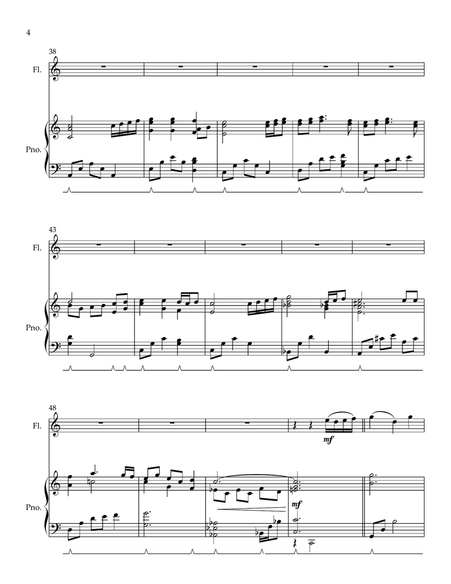TRUST AND OBEY - Flute and Piano Chamber Music scores gallery preview page 4