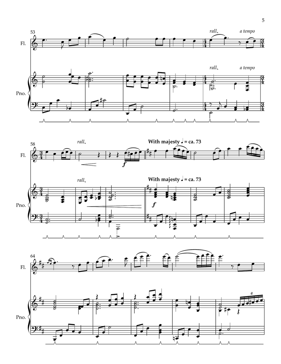 TRUST AND OBEY - Flute and Piano Chamber Music scores gallery preview page 5