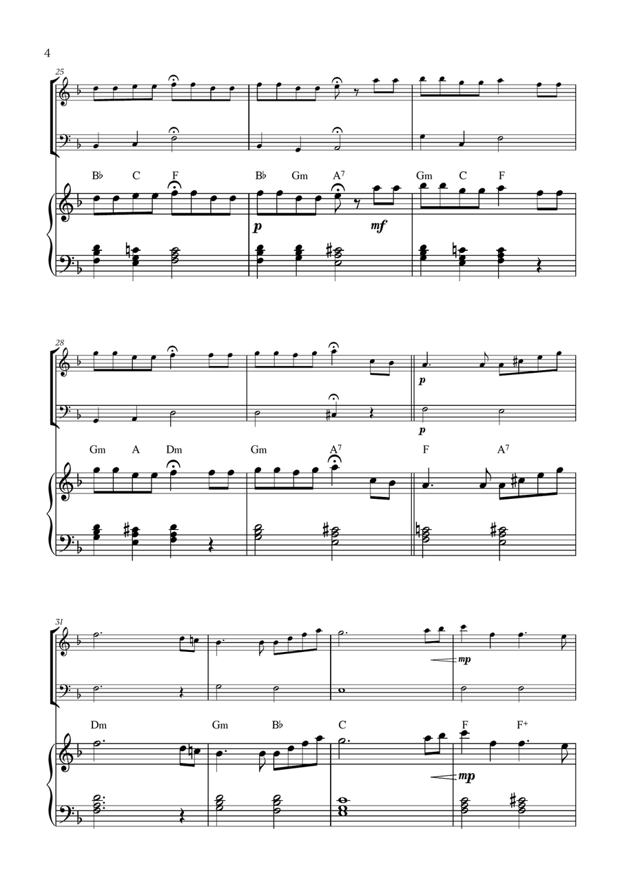 Hymne A L'amour Hymne A L'amour Oboe scores gallery preview page 4