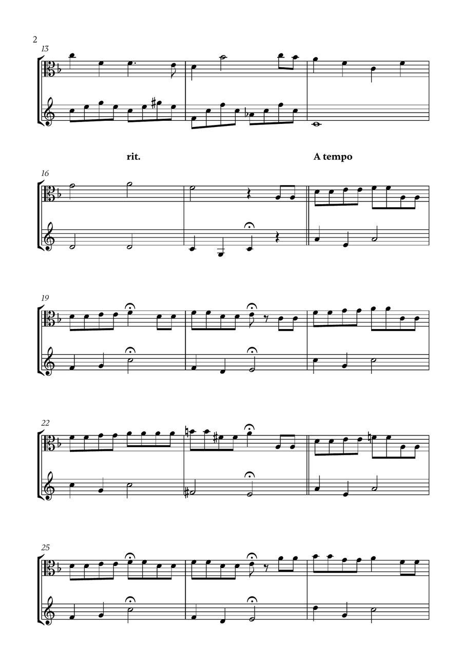 Hymne A L'amour Hymne A L'amour Horn scores gallery preview page 2