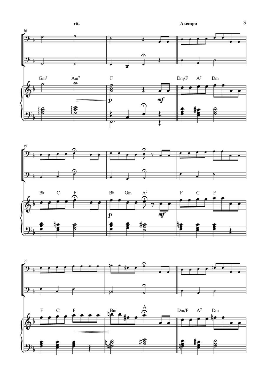 Hymne A L'amour Hymne A L'amour Woodwind Duet scores gallery preview page 3