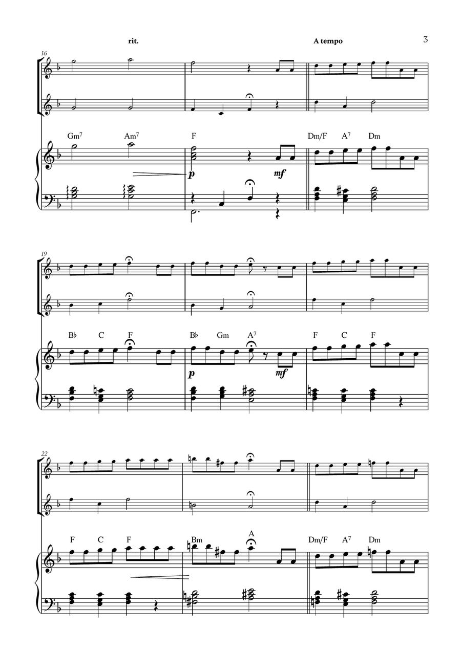 Hymne A L'amour Hymne A L'amour Woodwind Duet scores gallery preview page 3