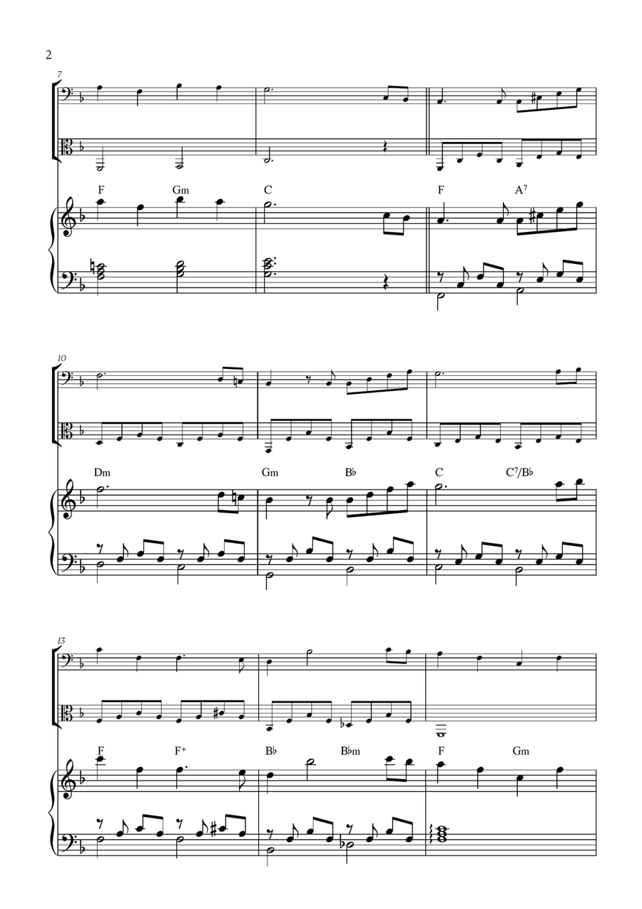 Hymne A L'amour Hymne A L'amour String Duet scores gallery preview page 2