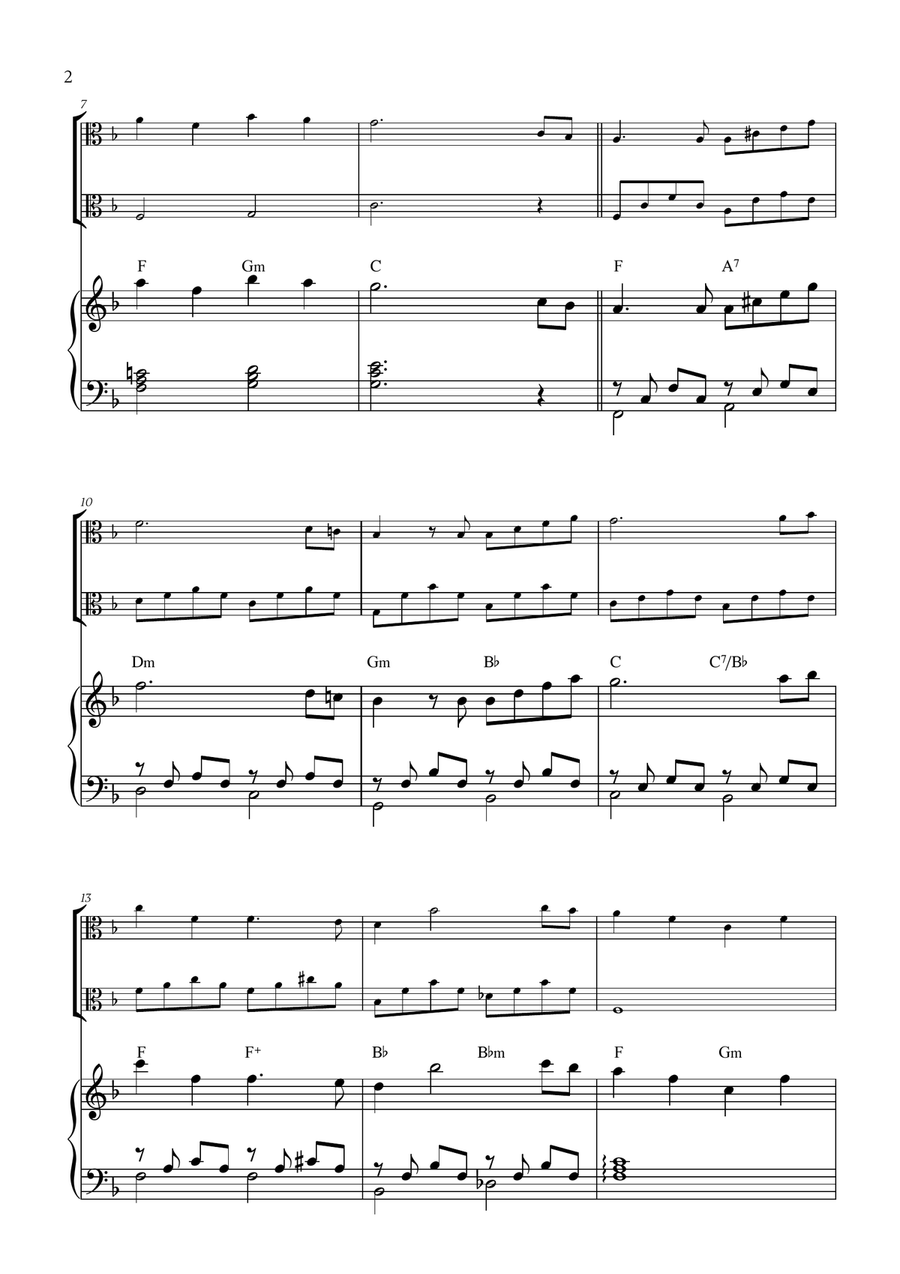 Hymne A L'amour Hymne A L'amour String Duet scores gallery preview page 2