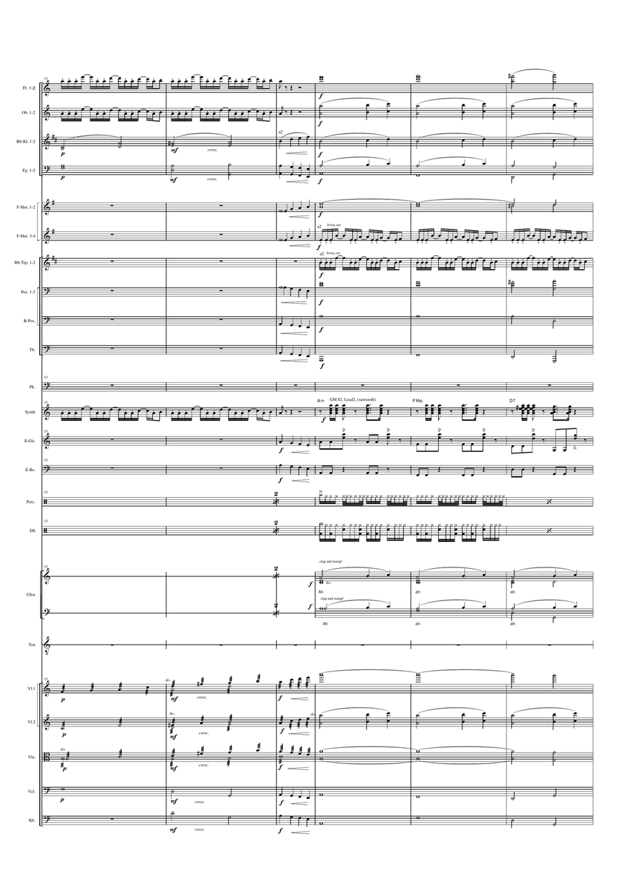 Rock me Amadeus Full Orchestra scores gallery preview page 5