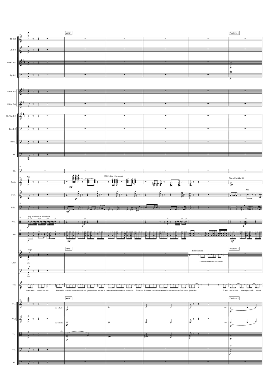 Rock me Amadeus Full Orchestra scores gallery preview page 6