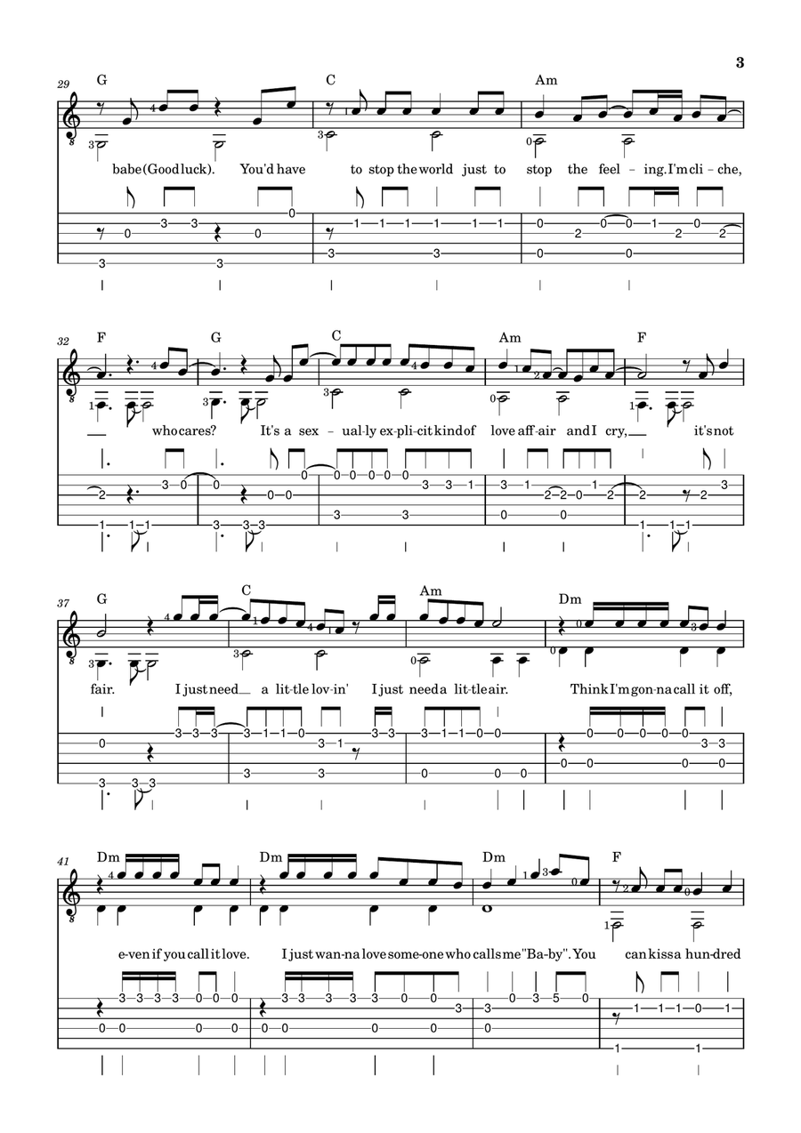 Good Luck, Babe! Good Luck, Babe! Acoustic Guitar scores gallery preview page 3