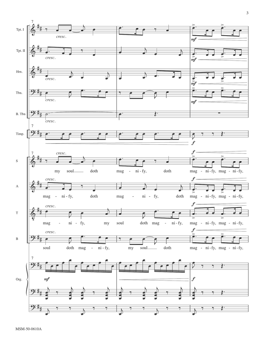 Magnificat and Nunc Dimittis in D (Downloadable Full Score) Choir scores gallery preview page 5