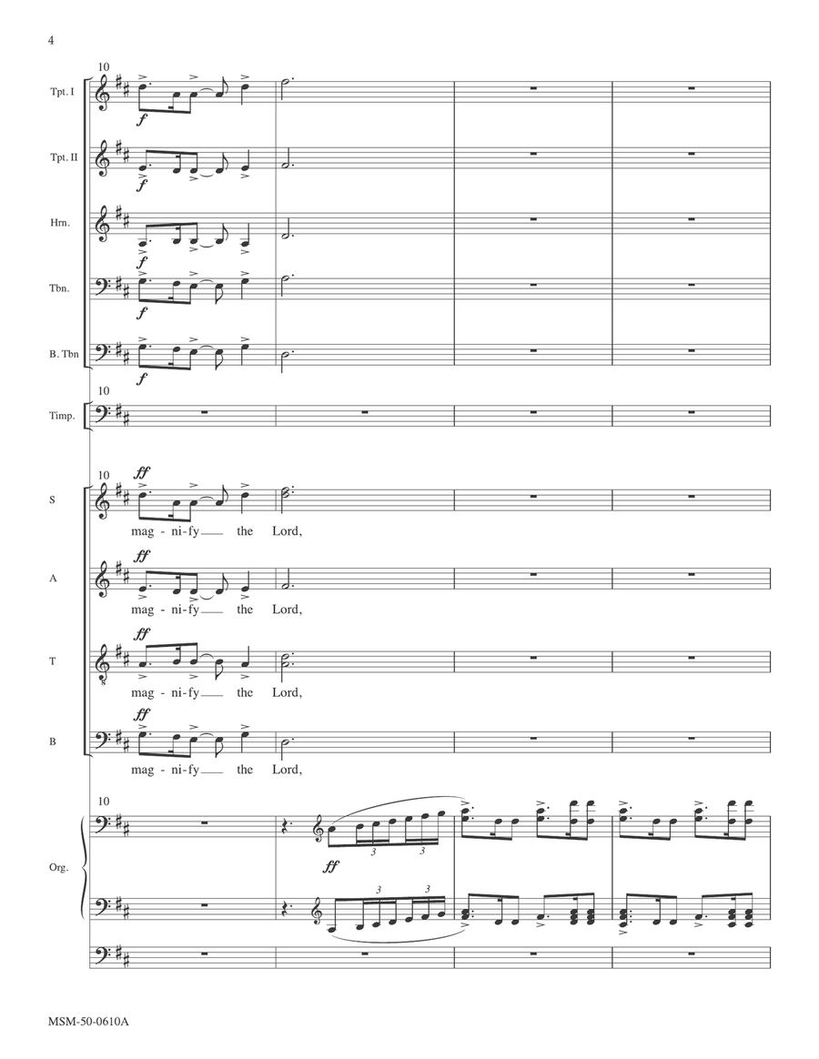 Magnificat and Nunc Dimittis in D (Downloadable Full Score) Choir scores gallery preview page 6