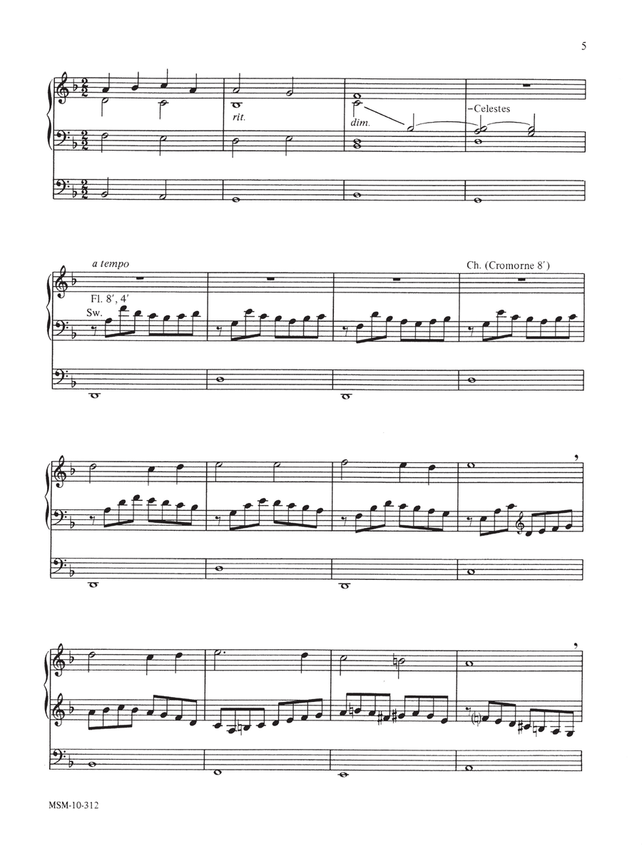 A Lenten Suite A Lenten Suite Organ scores gallery preview page 5