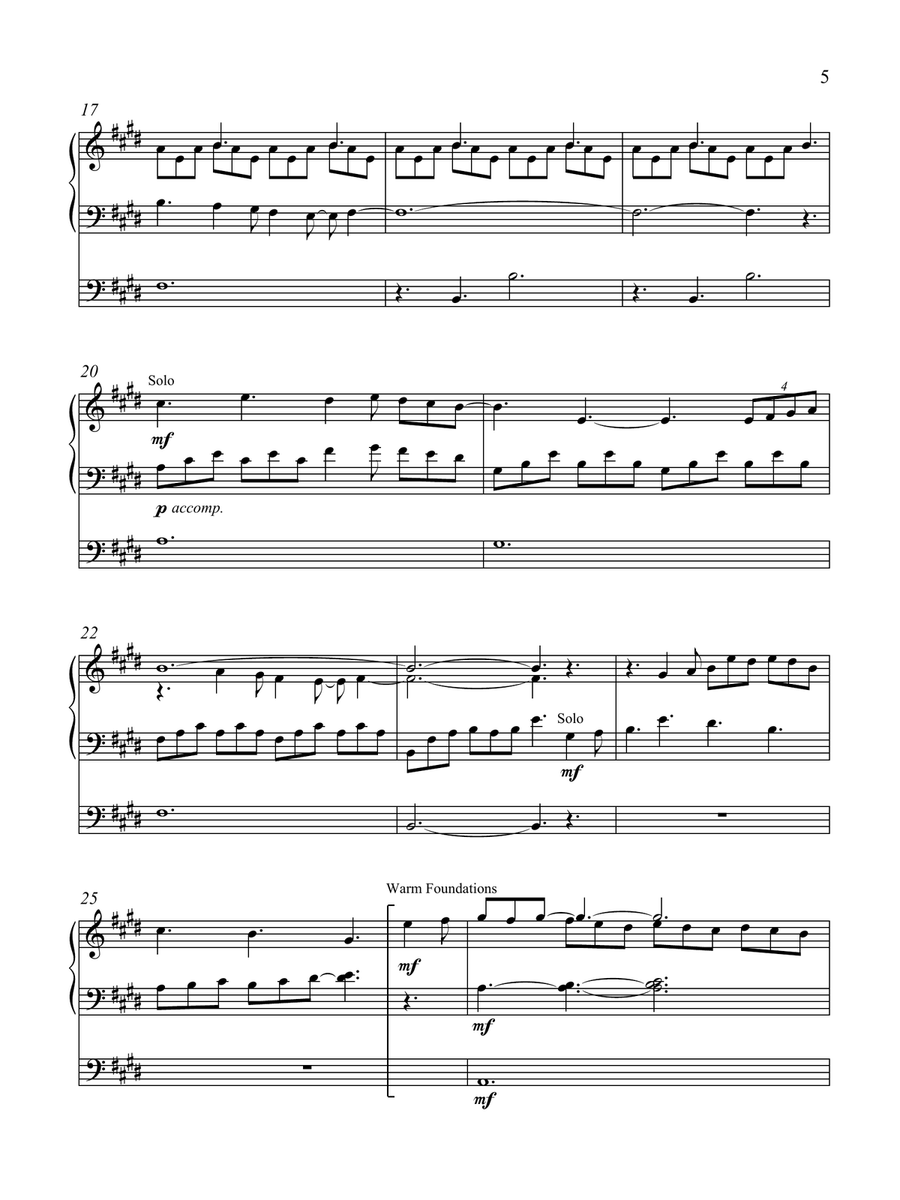 Beside the Still Waters (Downloadable) Organ Solo scores gallery preview page 5